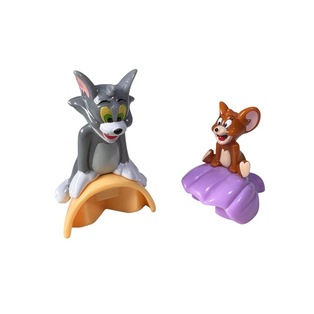 Vintage Tom and Jerry PVC Figure Set Hanna Barbera‎ Collectible Miniatures Gray